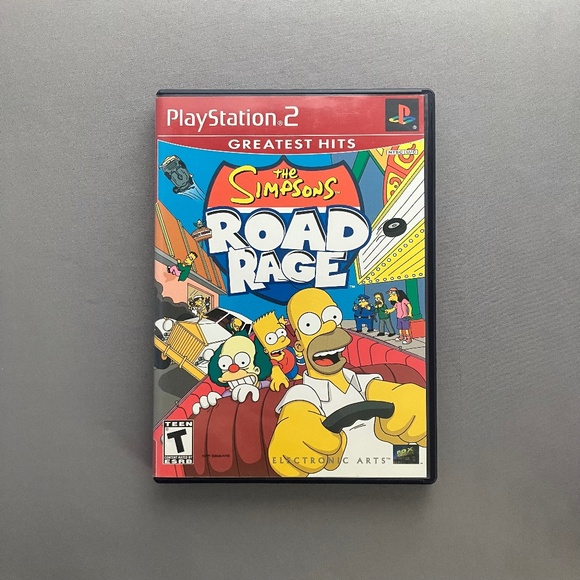 Sony PlayStation2 The Simpsons Road Rage Video Game for Teen, used, LN condition - Picture 1 of 3
